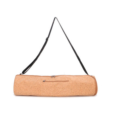 Natural Wooden Fitness Equipment Cork Yoga Mat Bag Private Label 70 × 17cm