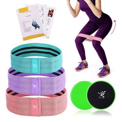 Custom Booty Resistance Workout Hip Band พร้อม Training Fitness Core Sliders
