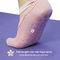 ห้านิ้วผ้าฝ้ายป้องกันการลื่นผู้หญิงถุงเท้าโยคะอุปกรณ์ออกกำลังกายที่บ้านสีเทาดำ Claret