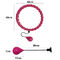 แหวนฮูลาฮูปสีชมพู ABS สำหรับผู้ใหญ่แหวนฟิตเนสโยคะกีฬาดิจิตอลถ่วงน้ำหนัก