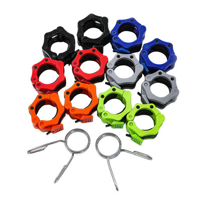 ขายส่งพลาสติก Olympic Barbell Clamp Collars สำหรับ Gym Fitness Bar Buckle Lock Clamp