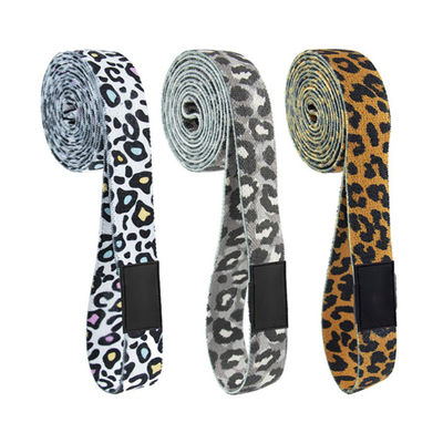 Leopard Print Workout Exercise Booty 208cm Resistance Bands Set For Pilates Sport Crossfit Fitness Training